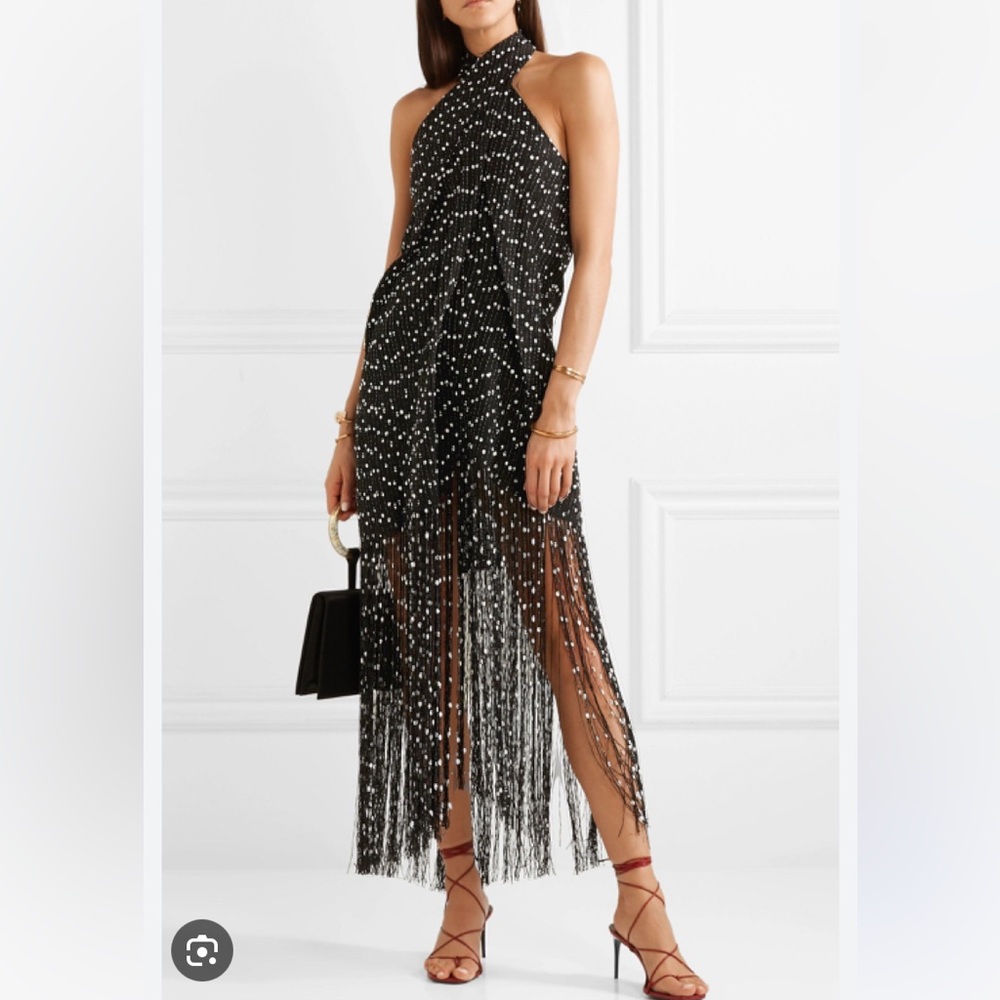 Jacquemus Cortese Fringe Dress Size 36/4